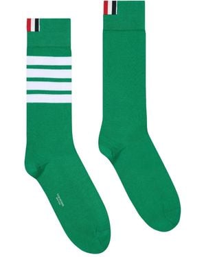 Thom Browne Socken mit Logo-Streifen - Grün