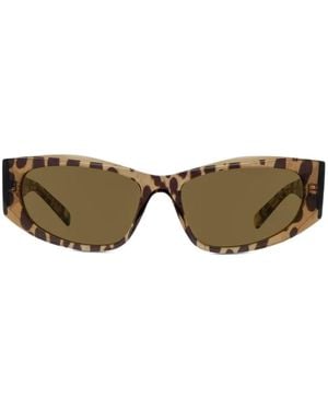 Givenchy Animal-Print Cat Eye-Frame Sunglasses - Natural