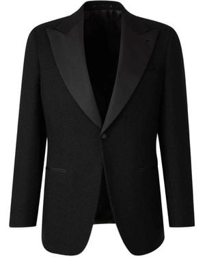 Atelier Munro Peaked-Lapel Jacket - Black