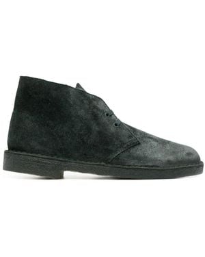 Clarks Lace-Up Suede Boots - Green