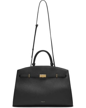 DeMellier Small Hudson Leather Tote Bag - Black