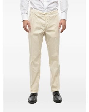 Corneliani Button-Up Straight-Leg Trousers - Natural