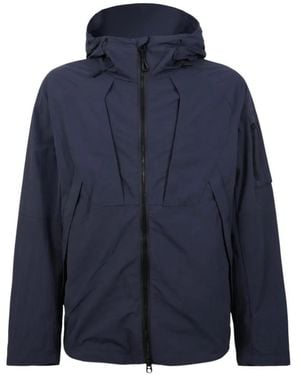 JG1 Mag Aero-Flow Hooded Paneled Jacket - Blue