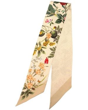 Elizabetta Ornella Silk Scarf - Metallic