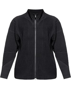 Homme Plissé Issey Miyake ジップアップ ジャケット - ブルー
