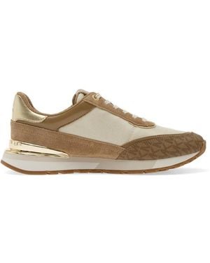 Michael Kors Monogram-Print Trainers - Brown
