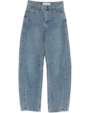 Self-Portrait Jeans mit Ziernaht - Blau