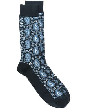 Etro Socken Aus Paisley-Jacquard - Blau