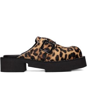 Clarks X Gcds Animal-Print Mules - Brown
