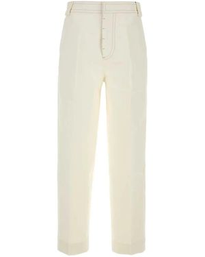 Ami Paris Cotton Trousers - White