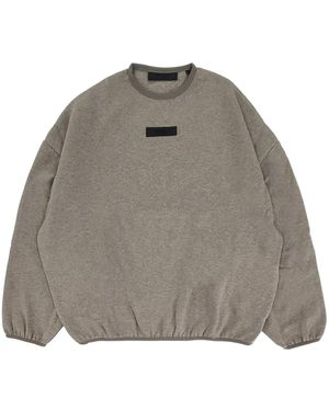 Fear Of God Front Logo Patch Elasticated Waistband Sweatshirt - Grey