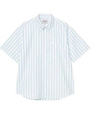 Carhartt S/S Royce Striped Pocket Shirt - Blue