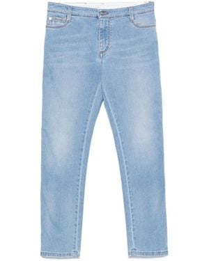 Ermanno Scervino Logo-Patch Slim Jeans - Blue