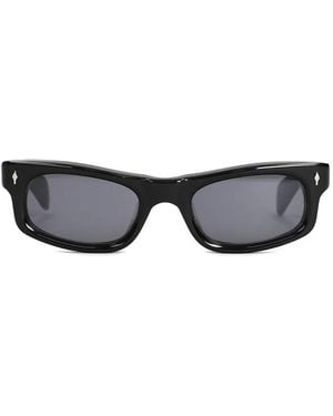 Jacques Marie Mage Gafas De Sol Initials Con Montura Rectangular - Negro