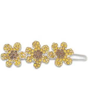 Marni Haarclips Verfraaid Met Bloemen En Kristallen - Metallic