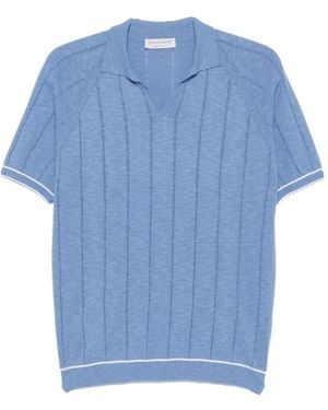 Jeordie's Hemd Mit Längsstreifen - Blau