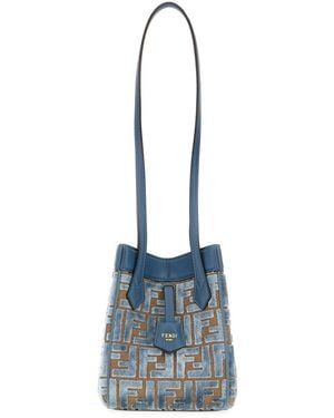 Fendi Mini Origami Shoulder Bag - Blue