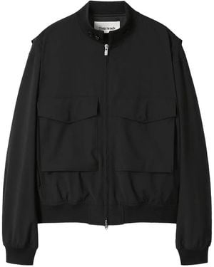 Tonywack Bomberjacke Mit Aufgesetzten Taschen - Schwarz