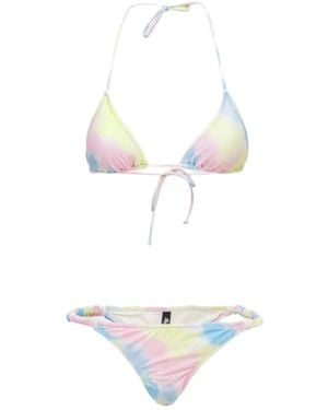 Reina Olga Scrunchie-detail Bikini - White