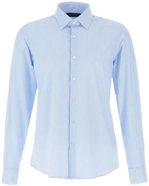 Rrd Oxford Jacquard Stripe Shirt - Blue