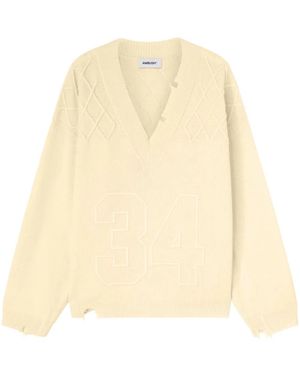 Ambush Pullover Mit Aufgestickten Nummern - Natur