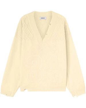 Ambush Pullover Mit Aufgestickten Nummern - Natur