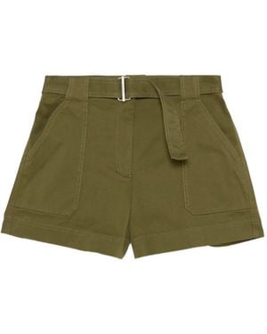 Jonathan Simkhai Lourie Belted Shorts - Green