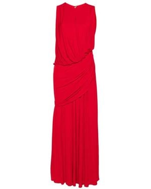 Abadia Mila Drape Dress - Red