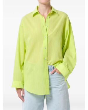 Agolde Striped Shirt - Yellow