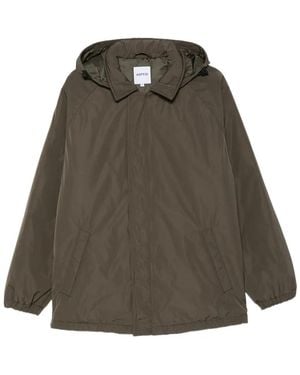 Aspesi Parka Con Capucha De Manga Raglán - Verde