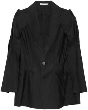 Issey Miyake Crimped And Press ジャケット - ブラック