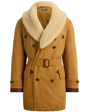 Polo Ralph Lauren Country Ranch Mantel Mit Shearling-Kragen - Mettallic