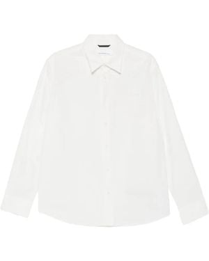 OAMC Embroidered-Detail Cotton Shirt - White