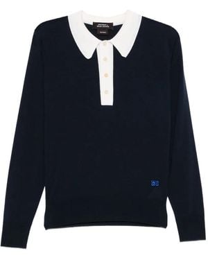 Wales Bonner Henry Merino Wool Jumper - Blue