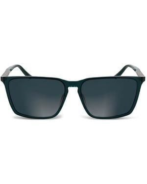 Calvin Klein Sonnenbrille Mit Eckigem Gestell - Blau