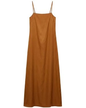 Reformation Glenna Silk Maxi Dress - Brown