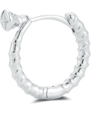 Mateo Screw hoop earring - Mettallic