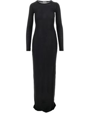 7 For All Mankind Long-Sleeve Maxi Dress - Black