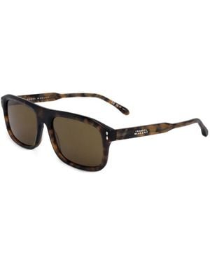 Isabel Marant Tortoiseshell-Pattern Square-Frame Sunglasses - Brown