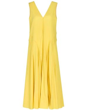 Another Tomorrow V-Neck Maxi Dress - Yellow