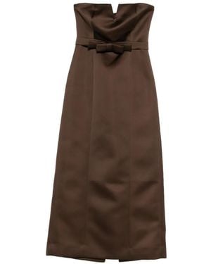 P.A.R.O.S.H. Bustier Dress - Brown