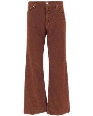 Haikure Corduroy Straight-Leg Jeans - Brown