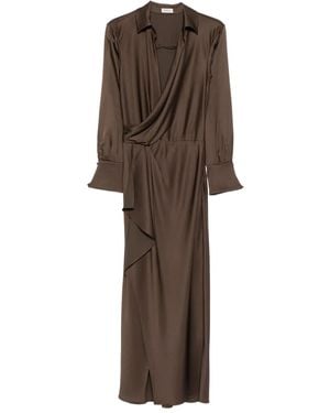 Jonathan Simkhai Wrap-Front Maxi Dress - Brown