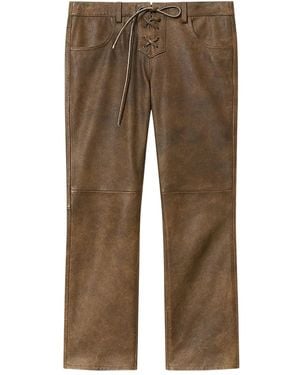 Isabel Marant Vanel Hose Mit Schnürung - Braun