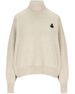 Isabel Marant Nasha turtleneck sweater - Natur
