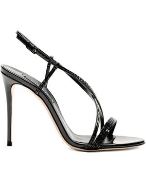 Casadei 100Mm Starsway Julia Sandals - Metallic