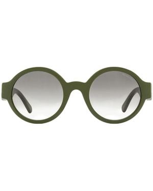 Moncler Round Logo Sunglasses - Green