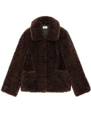 Zadig & Voltaire Giacca Fred Soft Curly - Marrone