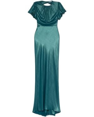 Parlor Open-Back Maxi Dress - Green