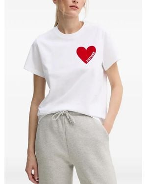 From Future Heart-Motif T-Shirt - White